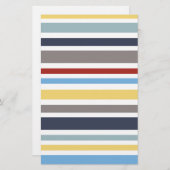 wonz stripes nautical By Shirt to Design Briefpapier (Voorkant / Achterkant)