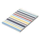 wonz stripes nautical By Shirt to Design Notitieblok (Gedraaid)