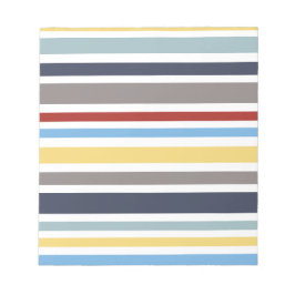 wonz stripes nautical By Shirt to Design Notitieblok