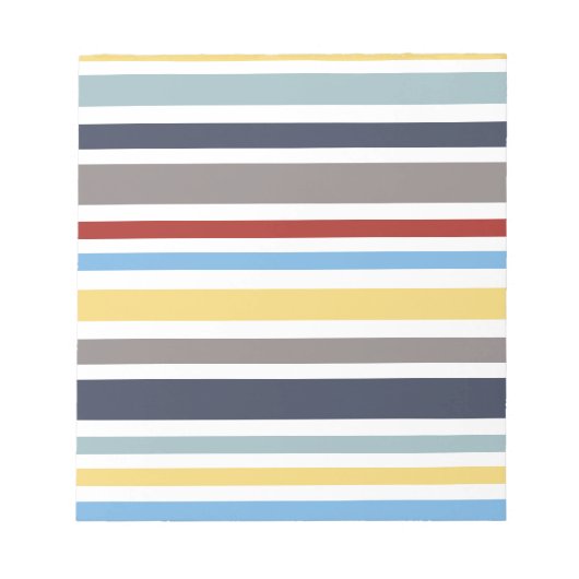 wonz stripes nautical By Shirt to Design Notitieblok (Voorkant)