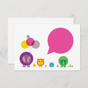 Woo-Hoo ! Carte Zoo Fiesta Note