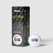 Woo Hoo  Groovy Tekst in ruste Golfballen (Verpakking)