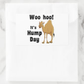 Woo hoo! Het is een bulpdag Rechthoekige Sticker (Tas)