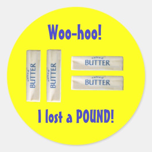 Woo Hoo! Ik heb een pond verloren. Stickers (Voorkant)