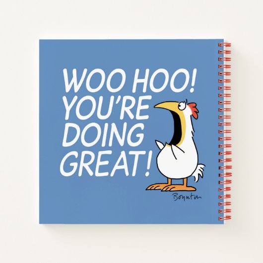 WOO HOO! JE DOET GROOT! Sandra Boynton Notitieboek (Achterkant)