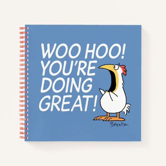 WOO HOO! JE DOET GROOT! Sandra Boynton Notitieboek (Voorkant)