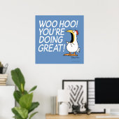 WOO HOO! JE DOET GROOT! Sandra Boynton Poster (Thuiskantoor)