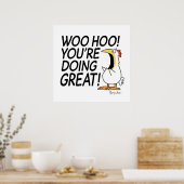 WOO HOO! JE DOET GROOT! Sandra Boynton Poster (Keuken)