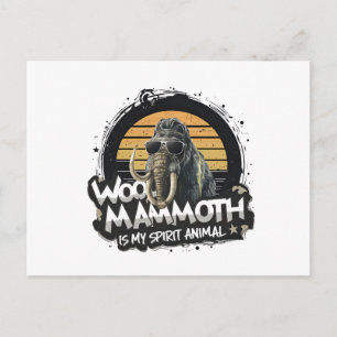 Woo Mammoet Is Mijn Geestdier Kunst Briefkaart