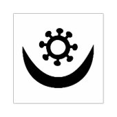 Wood Adinkra (Trouw) Rubber Stempel (Afrduk)