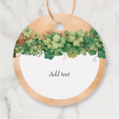 Wood and vine St Patricks Day Ierse rustieke bruil Bedankjes Labels (Achterkant)
