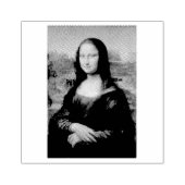 WOOD ART STAMP : LEONARDO DA VINCI : DE Mona Lisa Rubberstempel (Afrduk)