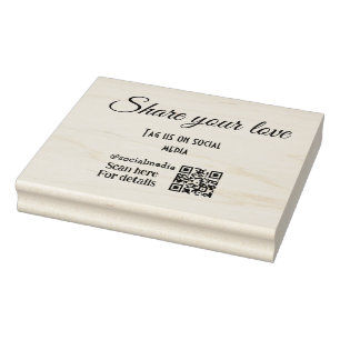 Wood Art Stamp Rubberstempel