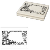 Wood Art Stamp Rubberstempel (Gestempeld)