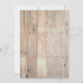 Wood Background Baby Shower Invitation (Dos)