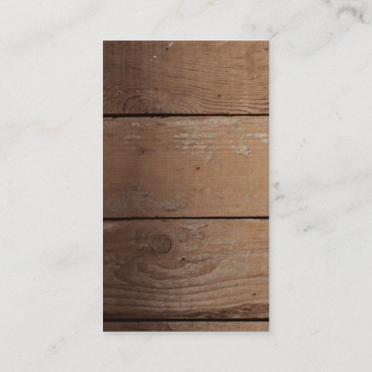  Wood Background Bison Animal Wild West Theme Visitekaartje (Achterkant)