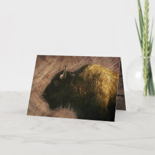Wood Bison Buffalo Kaart