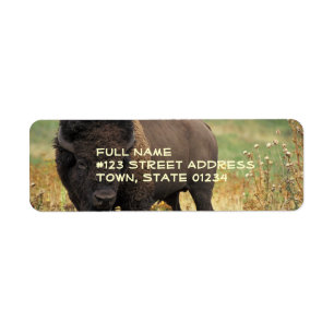 Wood Bison Return Address Label