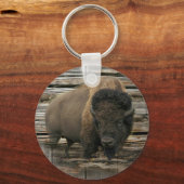 Wood Bison Sleutelhanger (Voorkant)