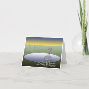 Wood Box Display Bedankkaart