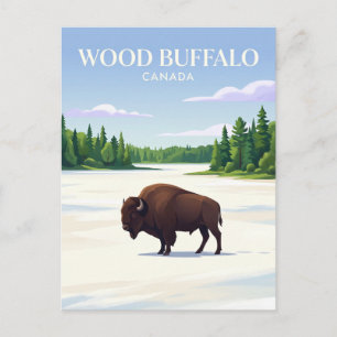 Wood Buffalo National Park Canada Briefkaart