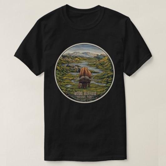 Wood Buffalo National Park T-shirt (Design voorkant)