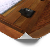 Wood-buisverlichting - wintersneeuw poster (Hoek)