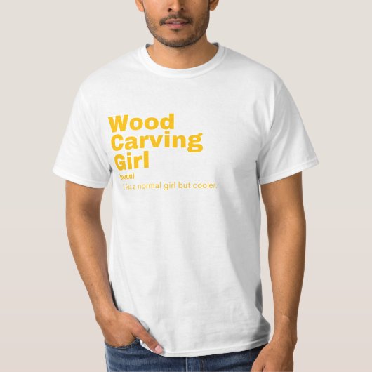 Wood Carving T-shirt (Voorkant)