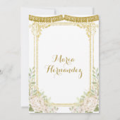 Wood Charro White Charra Quinceanera Invitation (Dos)