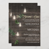 Wood Christian Religion Faire-part de mariage (Devant / Derrière)