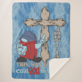 Wood Cross Cuz You Matter John 1 14 Sherpa Deken