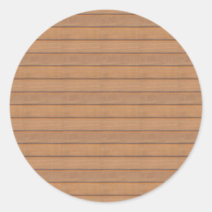 Wood Custom Blank Trendy Natuur Elegante Sjabloon Ronde Sticker