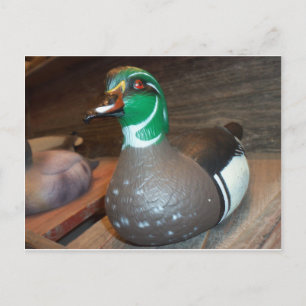 Wood Duck Decoy Briefkaart