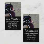 Wood Duck Drake Visitekaartje (Voorkant / Achterkant)