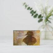 Wood Duck Hen Visitekaartje (Staand voorkant)