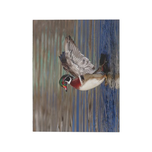 Wood Duck Notitieblok (Gedraaid)