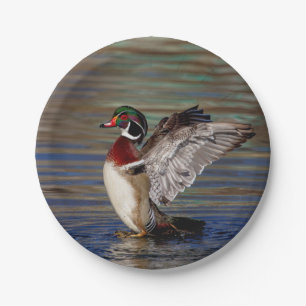 Wood Duck Papieren Bordje