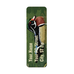 Wood Duck Return Address Labels