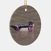 Wood Duck-sierplant Keramisch Ornament (Rechts)