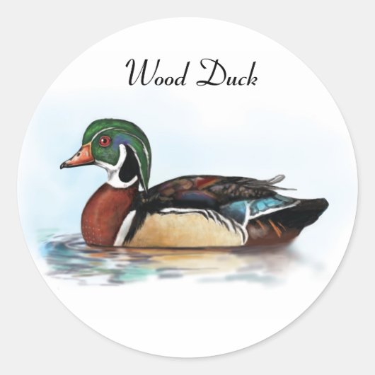 Wood Duck Sticker (Voorkant)