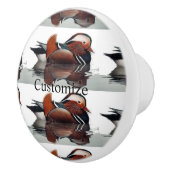 Wood Duck Thunder_Cove Keramische Knop (Rechts)