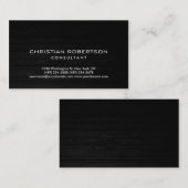 Wood Effet Grey Carte de visite consultant moderne (Devant / Derrière)