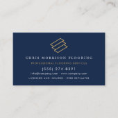 Wood Flooring QR Code Visitekaartje (Voorkant)