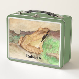 Wood Frog Waterverf Metalen Lunchbox