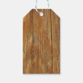 Wood Grain Gift Labels Cadeaulabel (Achterkant)