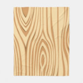 WOOD GRAIN PATTERN FLEECE DEKEN (Voorkant)