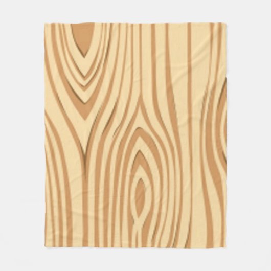 WOOD GRAIN PATTERN FLEECE DEKEN (Voorkant)