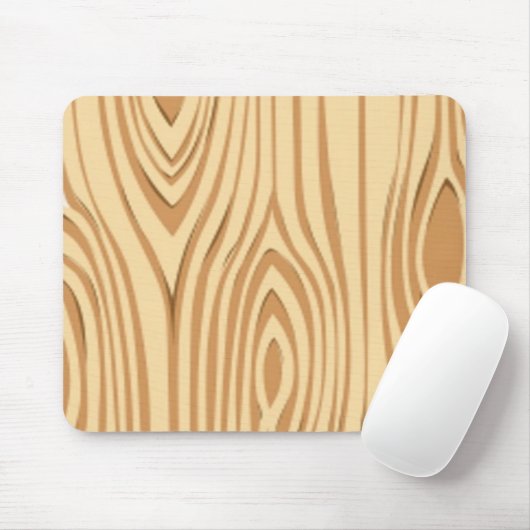 WOOD GRAIN PATTERN MUISMAT (Met muis)