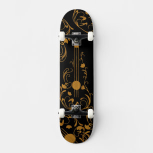 Wood Guitar met schuifwiel Skateboard