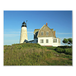 Wood Island Lighthouse Maine Foto Afdruk